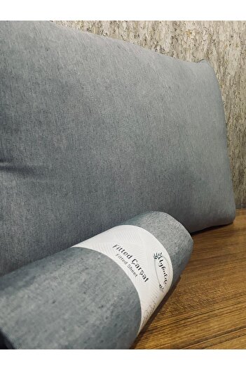 uykulife home collection Anthracite Gray Double Sleeve Elastic Sheet Set