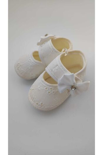 Modomood BilgeTrend Scalloped Baby Booties and Bandana Set Scallop Patterned Shoes Bandana Set B888