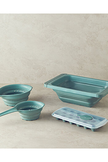 English Home Green Mixed Shapes Plastic Kitchenware