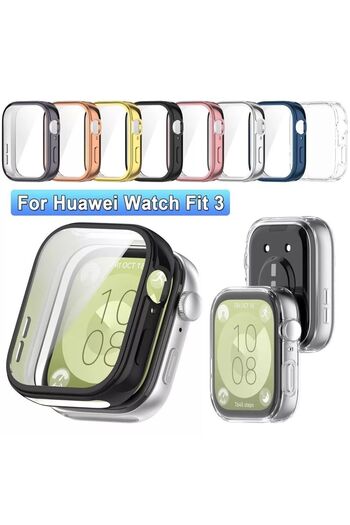 Nezih Case Huawei Watch Fit 3 - 360° Soft Silicone Protection, Case and Screen Protector