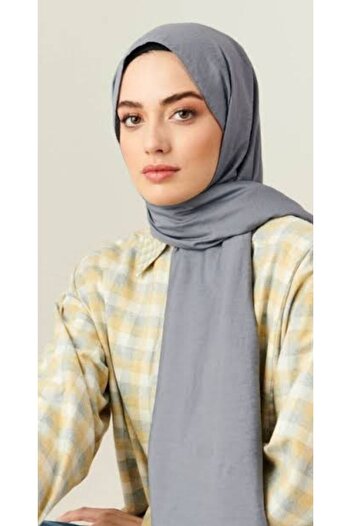 Narine Gray Cotton Jazz Shawl