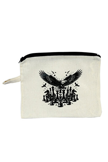 DSECHESS Chess Piece Patterned Eagle Pen Holder Wallet