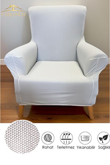 uzhanem Single Sofa Cover Sofa Cover - Armchair Seat Cover
