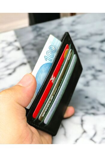 CRASSULA PREMIUM LEATHER Genuine Leather Slim Card Holder