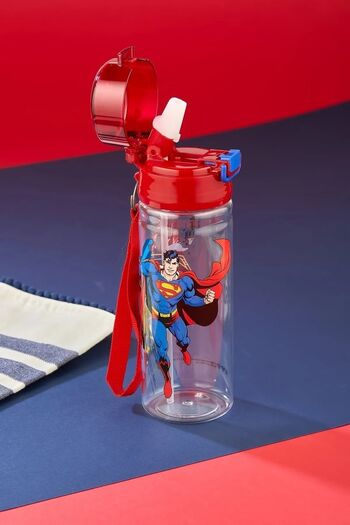 Calke Çocuk Matara Suluk 500 ml Pipetli Polikarbon Bpa Free - Superman