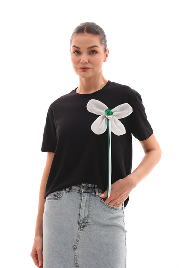 Pulli Collection PLL-6164 Model Black T-Shirt
