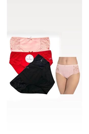 DONLİZZA 4000 Lace Red Black Puppy - 3 Pieces