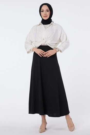 TOFİSA 23643-BLACK Skirt