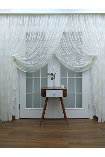 elision home Спеціальна тканина з плетеним візерунком, 250x250 см, 1/4 щільна складка