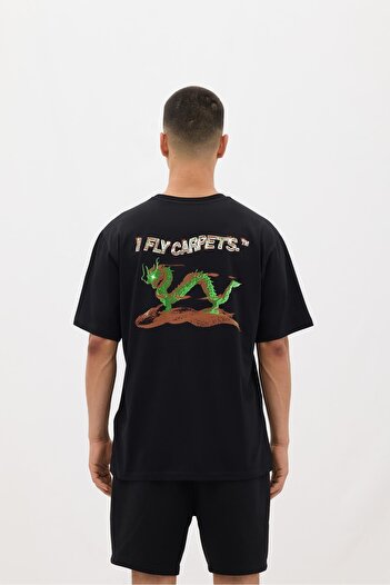 LES BENJAMINS LB Summer Drop - Limited Edition Hand Printed Fly Carpets T-Shirt Relaxed