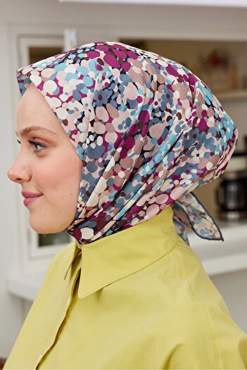 Emproyal Proline Patterned Lavin Scarf