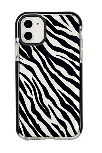 mooodcase iPhone 11 Zebra Pattern Candy Bumper Silicone Phone Case