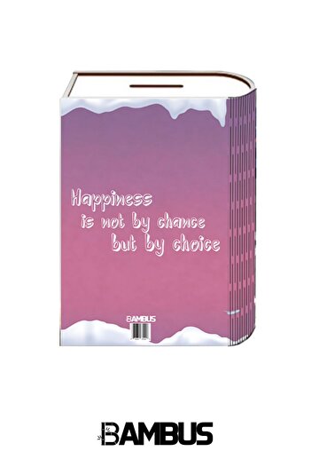 Bambus Home Pink Pandastic - Wooden Printed Decorative Storage Box with Lock and Piggy Bank