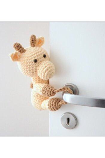 afralya home Baby and Child Safety Protection Lock Door Lock Lock with Cute Animal Figure Door Stopper (20CM)