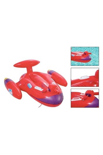 Sole 62008 - Bestway 41100 Spaceship Marine Boat with Pump, Rider - 109x89cm