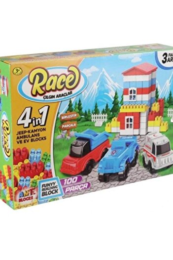 Sole 100 Pieces Crazy Vehicles and Home Block Set