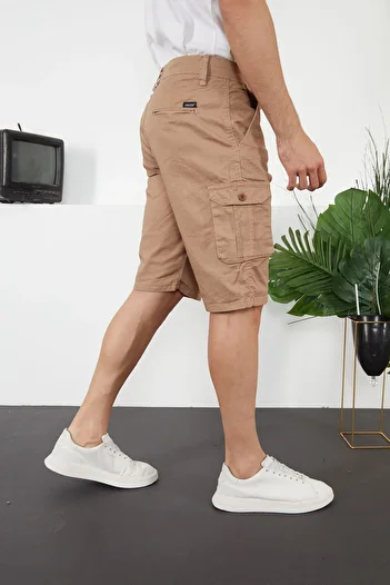SEELENGLANZ Men's Shorts - Cargo Pocket Detailed