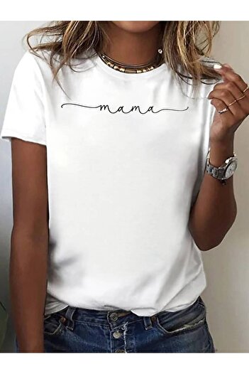 l'eivor Mama printed Mother T-shirt