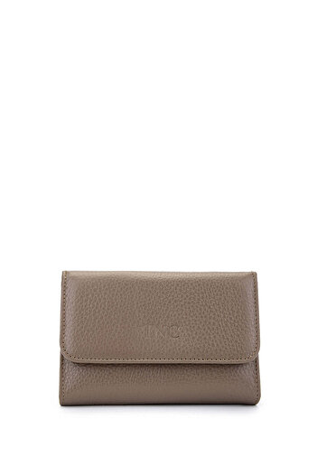 Tamer Tanca Genuine Leather Women's Wallet - Mink Floater Model