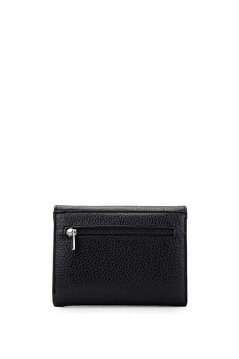 Tamer Tanca Genuine Leather Black Women's Wallet