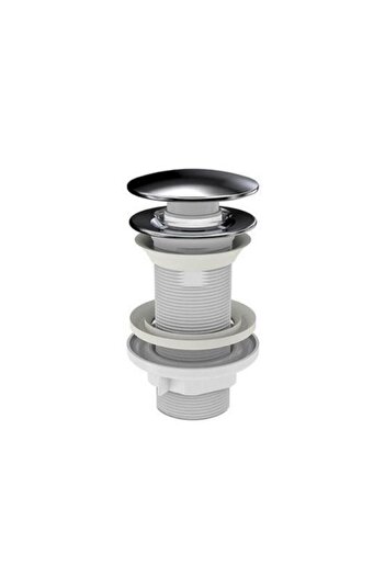 İZYAPI Taşmasız Aç Kapa Körüklü Lavabo Sifonu Metal Krom 220039