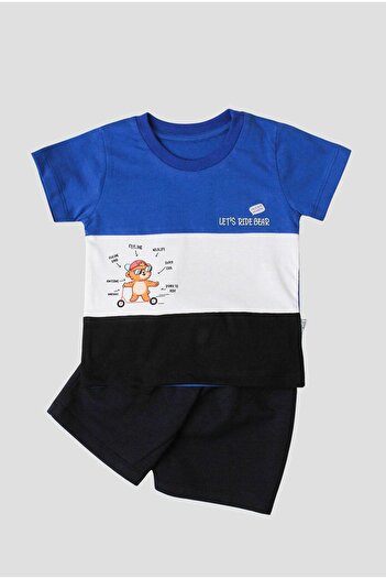 Chicsy Baby Eğlenceli Ayıcık Desenli 2'li Tişört Alt Üst Takım