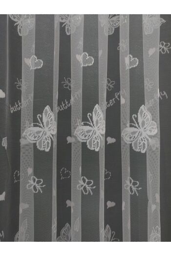 elision home Butterfly Patterned Children's Room Curtain, 400x250, Normal Pleat, 1/2.5