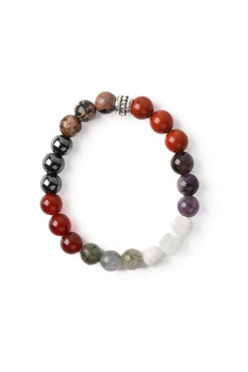 Zeynep Büyükbay 8mm Sphere Cut Natural Stone Bracelet - Balgami Temperament