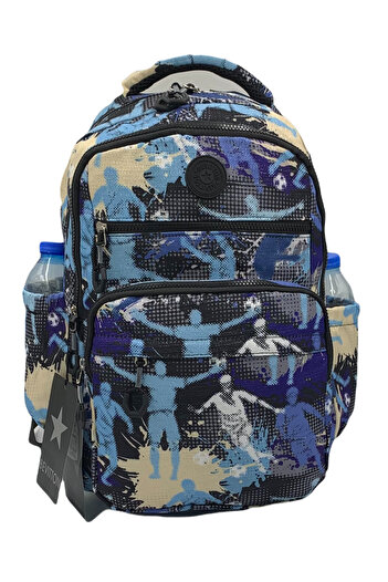 Bevitton Water Repellent School Bag Unisex School Backpack A3113 Blue