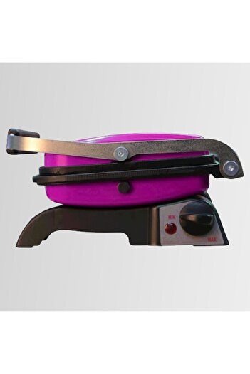 Tuğra Elektrikli Fuşya Döküm Tost Makinesi 8 Dilim