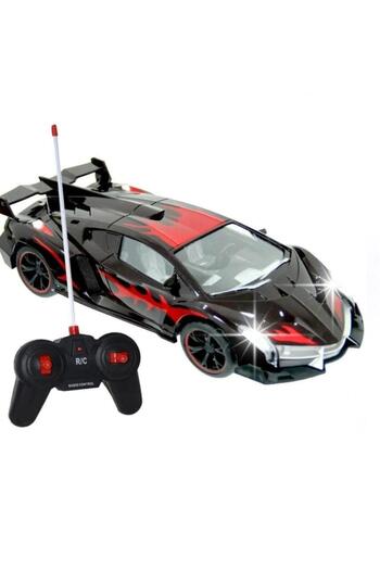 Sole Şarjlı, Işıklı Kumandalı Spor Lamborghini, Farları Yanan Spor Araba 1:14
