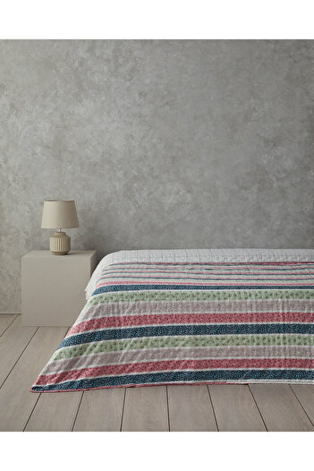 English Home Pink Blossom Lines Single Blanket - Multi-Purpose