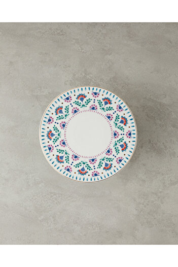 English Home Carnival Time Dark Blue Bone China Cake Stand