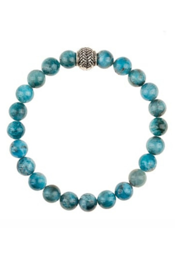 Zeynep Büyükbay 8mm Sphere Cut Apatite Natural Stone Bracelet