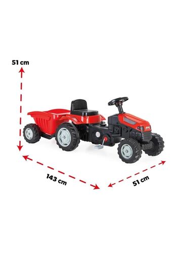 PİLSAN Pilsan Active Pedal Tractor with Trailer - Red