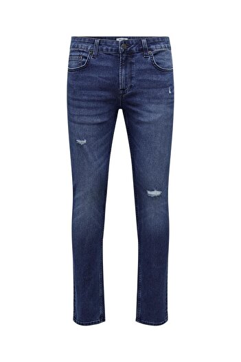 Only & Sons Slim Fit Kot Pantolon Onsloom Orta Bel Slim Fit Kot Pantolon