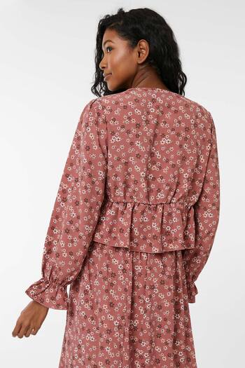 Ardene Daisy Floral Peplum Blouse