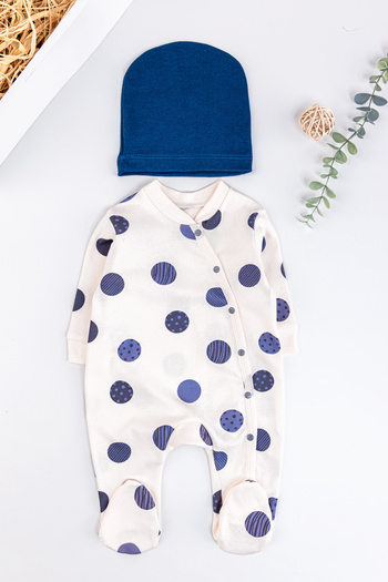 Babymod Baby Boy Jumpsuit Set with Planet Figure and Hat
