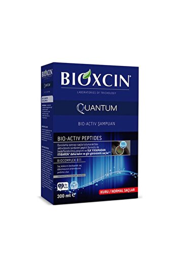 Bioxcin Quantum 300ml Hair Shampoo - For Dry and Normal Hair, Special Enhanced Formula.Bioxcin