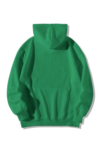Stadium Unisex Green Basic Απλό Φούτερ με κουκούλα