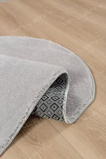 Valery Home Vl Washable Plush Prayer Rug Overlocked Prayer Gray