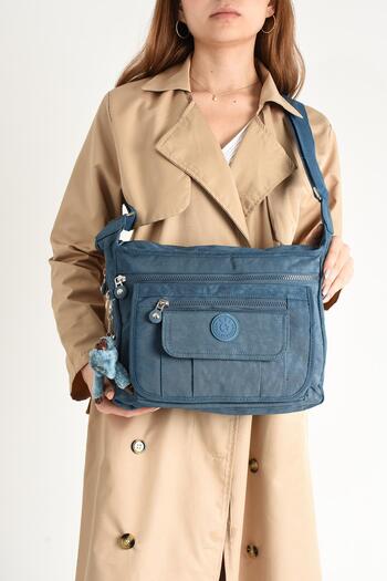 571 Collections Çanta Ultra Hafif Su Geçirmez Çok Cepli Omuz Çantası Mavi (Model: 571-5D)