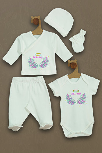 Homamia 5-Piece 100% Organic Hospital Exit Angel Set