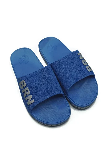 BRN Men's Non-Slip Slippers Balcony-beach-pool Slippers- Daily Slippers Blue