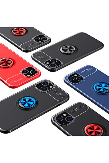 zore iPhone 13 Mini Compatible Zore Ravel Silicone Case-Red