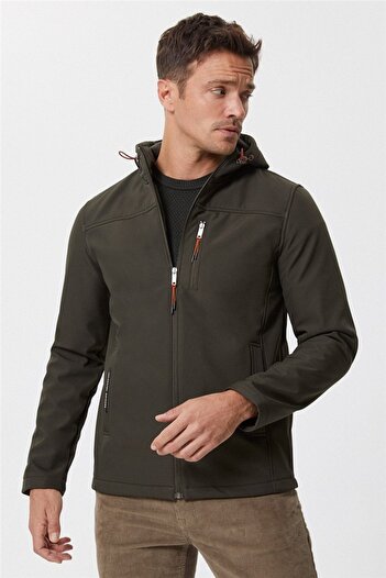 Lee Cooper Ανδρικό παλτό Neron - Χακί