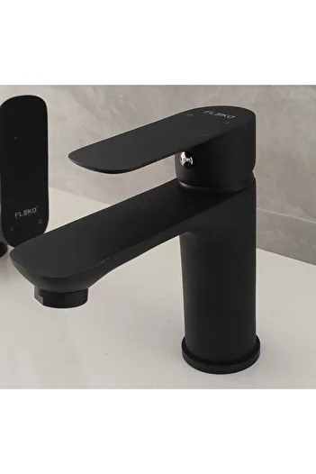 FLEKO BATARYA Fleko Black Sink Mixer