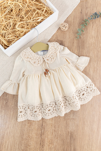 Babymod Lace Detailed Woven Fabric Baby Girl Dress