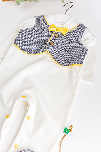 Babymod Baby Boy Jumpsuit with Vest and Bow Tie