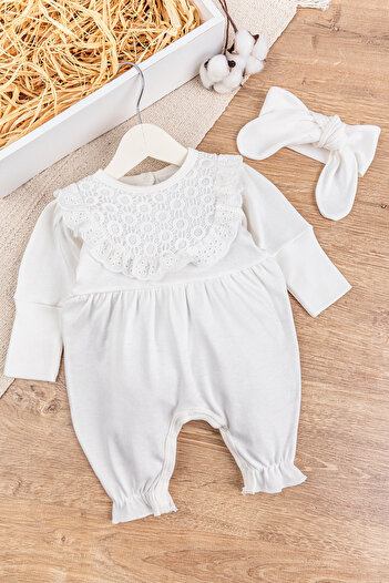 Babymod Baby Girl Jumpsuit with Laced Bandanas